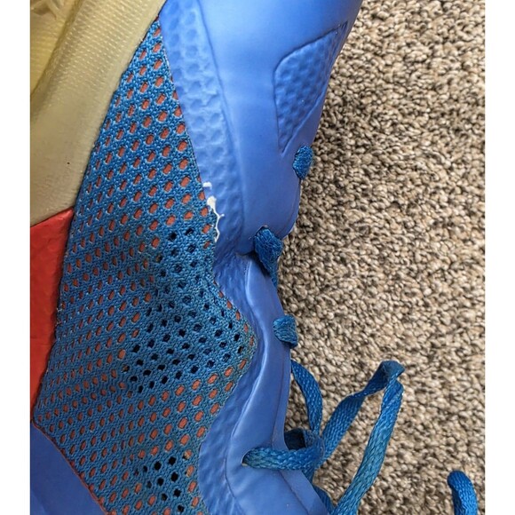 Nike Zoom Hyperfuse 2011 PE Russell Westbrook Size 10.5 Blue Orange Mesh GUC - Picture 10 of 16